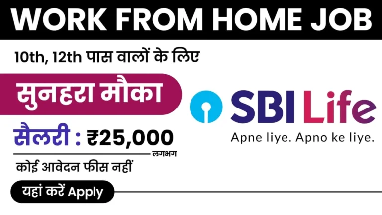 SBI Life Work from Home Job