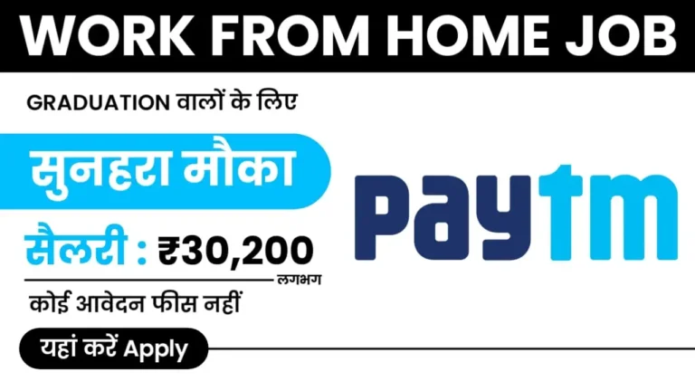 Paytm Work From Home Job