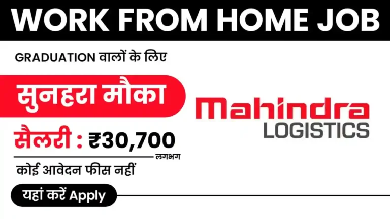 Mahindra Logistics Work From Home Job