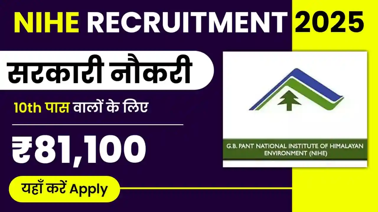 NIHE Recruitment 2025