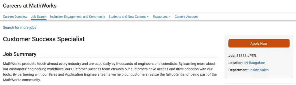 MathWorks Work from Home Jobs 2025
